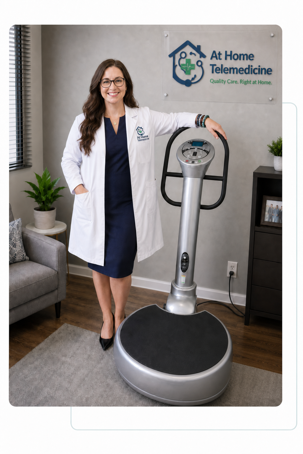 At Home Telemedicine practitioner in the wellness clinic